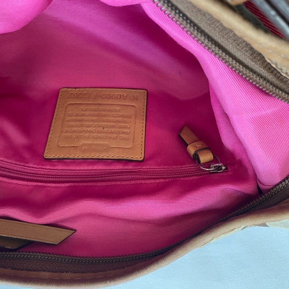 Coach brown and pink purse - Picture 8 of 9